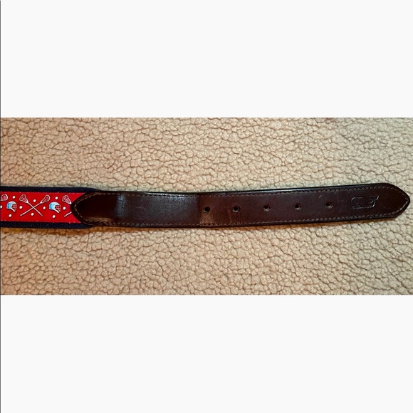 Vineyard Vines Men’s Lacrosse Canvas Club Belt - Picture 5 of 7